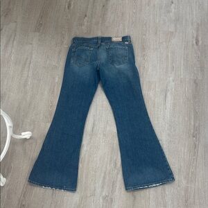 Lucky Brand Low Rise Dark Blue Flare Jeans